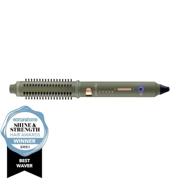 Md Wave Retractable Hot Brush Curler Olive Green