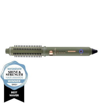 Md Wave Retractable Hot Brush Curler Olive Green