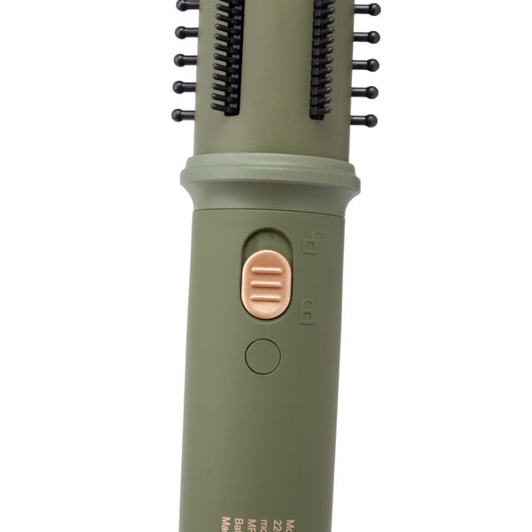 Md Wave Retractable Hot Brush Curler Olive Green