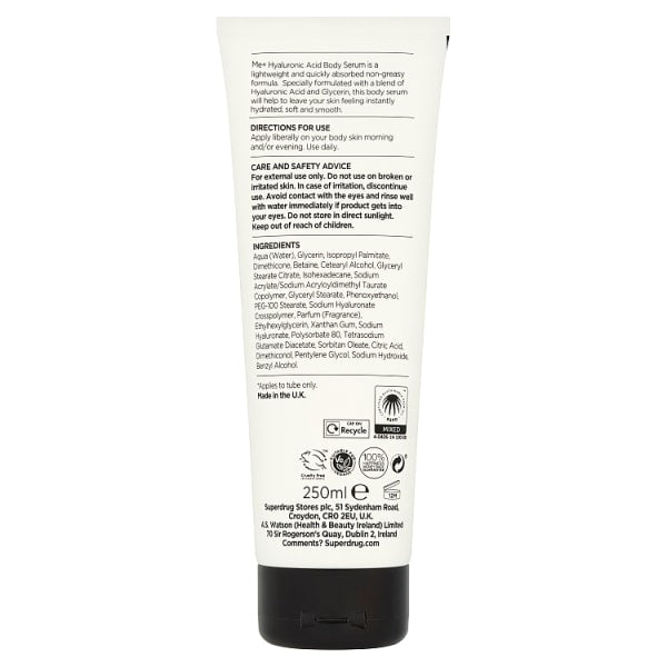 Me+ Hyaluronic Acid Body Gel Cream 250Ml