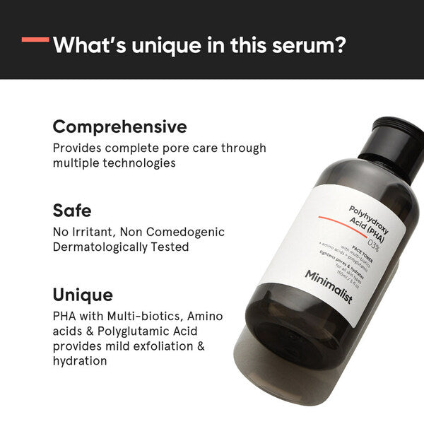 Minimalist Pha Face Toner, Tightens Pores & Hydrates Skin