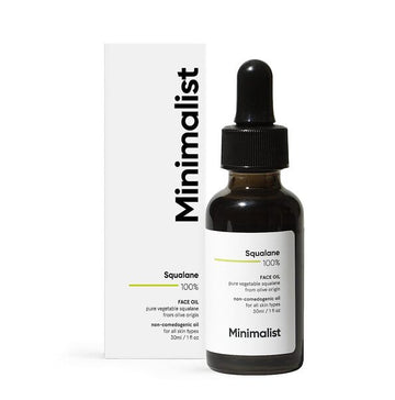 Minimalist Squalane Light Face Oil For Hydration, Fine Lines