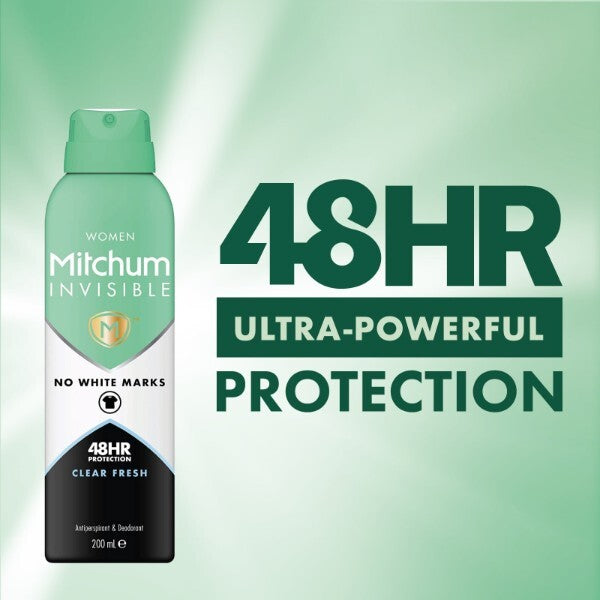 Mitchum Women Invisible Clear Fresh Aerosol 200Ml