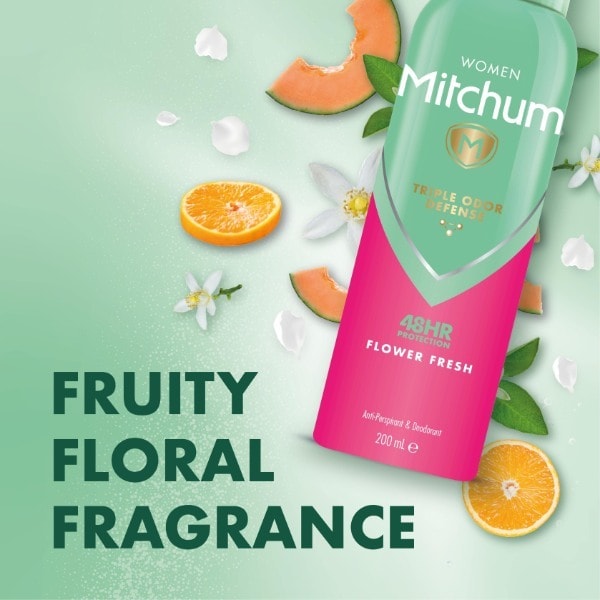 Mitchum Flower Fresh Anti-Perspirant Deodorant 200Ml