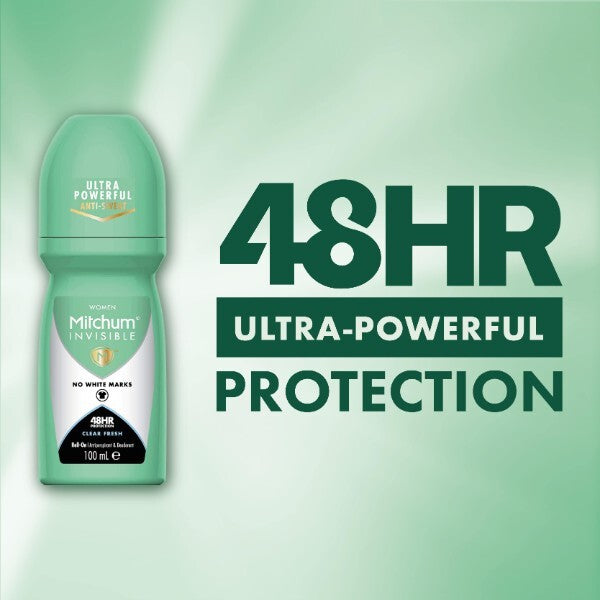 Mitchum Female Invisible Clear Fresh Roll On 100Ml