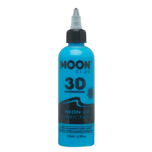 Moon Glow - Neon Uv Fabric Paint - 125Ml - Intense Blue