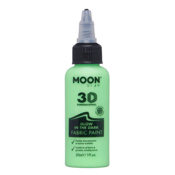 Moon Glow - Glow In The Dark Fabric Paint - Green