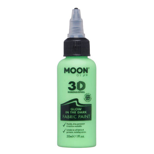 Moon Glow - Glow In The Dark Fabric Paint - Green