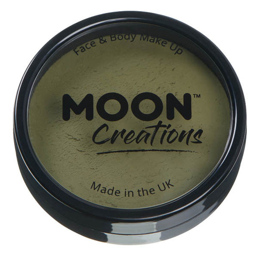 Moon Creations - Pro Face Paint Cake Pots - Army Green