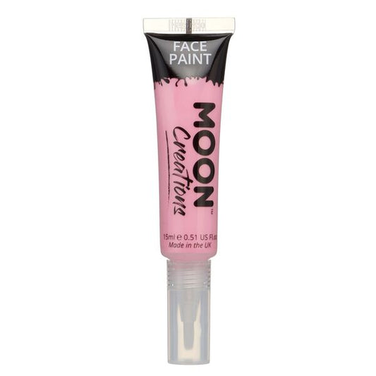 Moon Creations - Face Paint With Brush Applicator - Pink