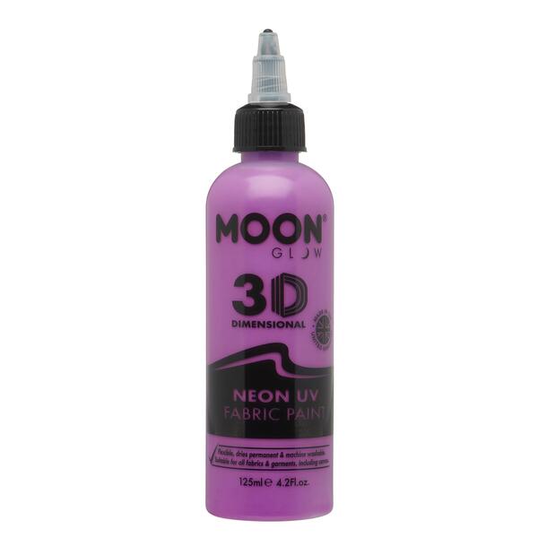 Moon Glow - Neon Uv Fabric Paint - 125Ml - Intense Purple