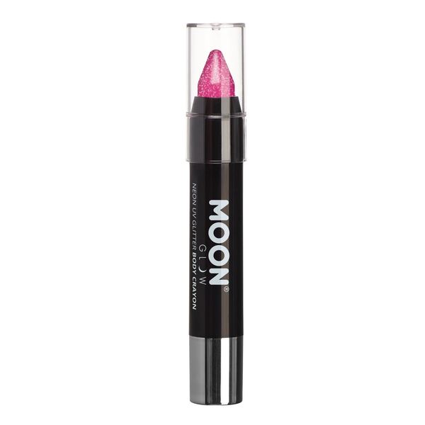 Moon Glow - Neon Uv Glitter Body Crayons - Hot Pink