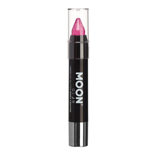 Moon Glow - Neon Uv Glitter Body Crayons - Hot Pink
