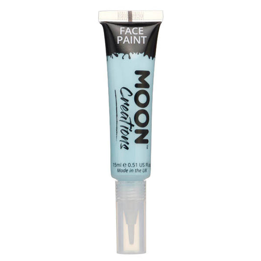 Moon Creations - Face Paint With Brush Applicator - Light Blue