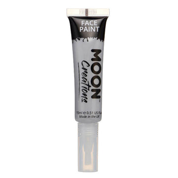 Moon Creations - Face Paint With Brush Applicator - Grey