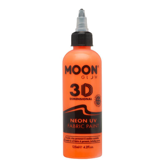 Moon Glow - Neon Uv Fabric Paint - 125Ml - Intense Orange
