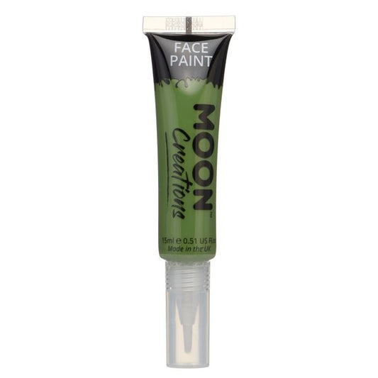 Moon Creations - Face Paint With Brush Applicator - Green