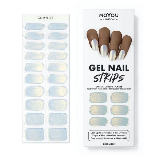 Moyou-London Gel Nail Strip - Blue Moon