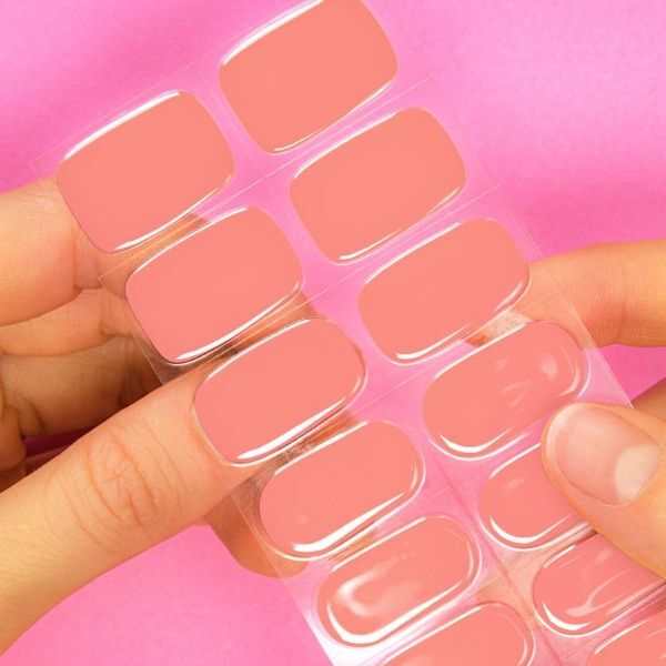 Moyou-London Gel Nail Strip - Flamingo Blush
