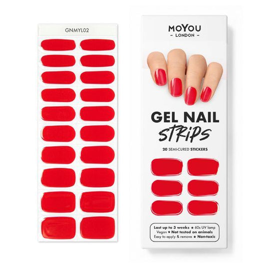 Moyou-London Gel Nail Strip - Red Ridding Hood