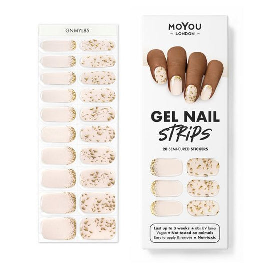 Moyou-London Gel Nail Strip - No Pain No Champagne