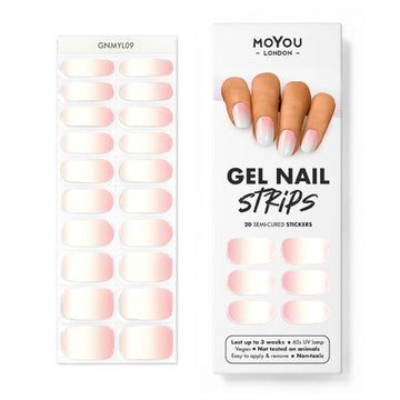 Moyou-London Gel Nail Strip - Pink Sunset