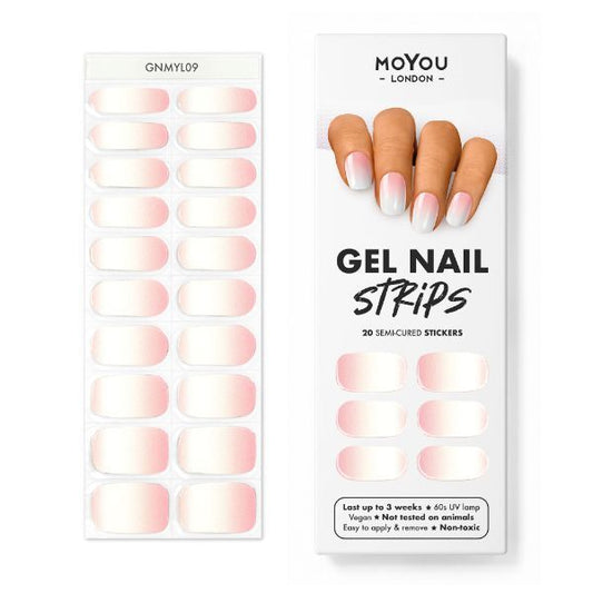 Moyou-London Gel Nail Strip - Pink Sunset