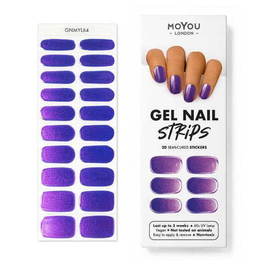 Moyou-London Gel Nail Strip - Wisteria Shine