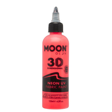Moon Glow - Neon Uv Fabric Paint - 125Ml - Intense Red