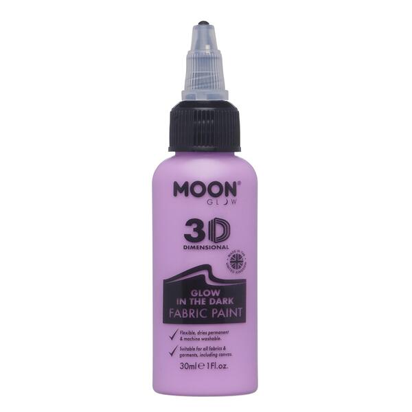 Moon Glow - Glow In The Dark Fabric Paint - Purple