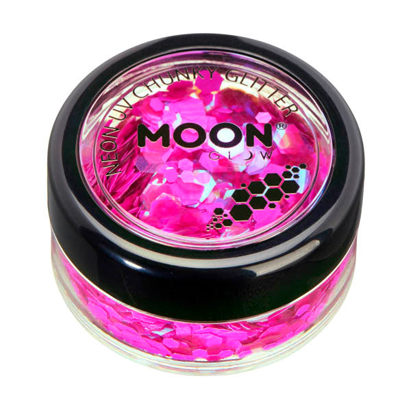 Moon Glow - Neon Uv Chunky Glitter - Magenta