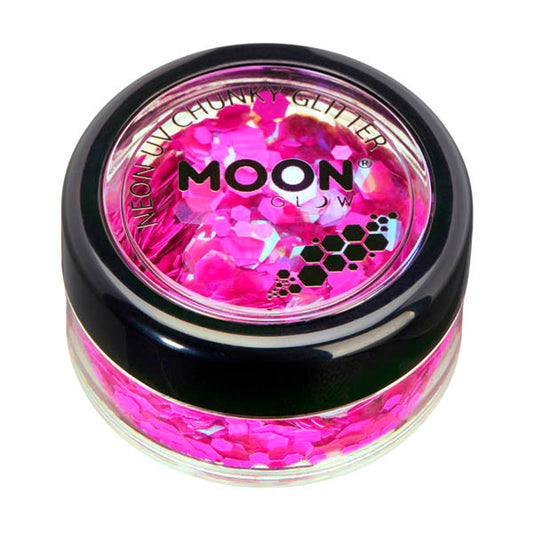 Moon Glow - Neon Uv Chunky Glitter - Magenta