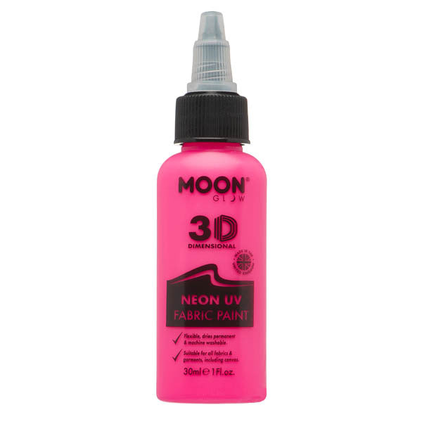 Moon Glow - Neon Uv Fabric Paint - 30Ml - Intense Pink