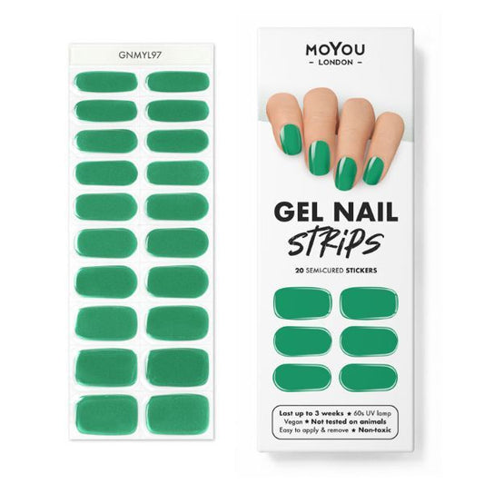 Moyou-London Gel Nail Strip - Emerald City