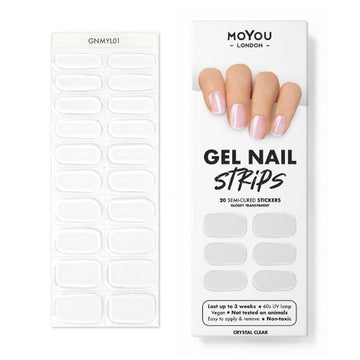 Moyou-London Gel Nail Strip - Crystal Clear