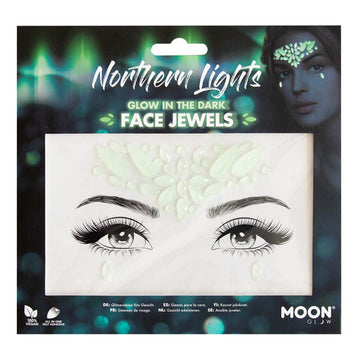 Moon Glow - Glow In The Dark Face Jewels - Northern Lights