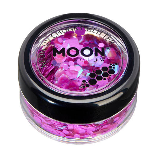 Moon Glow - Neon Uv Chunky Glitter - Purple