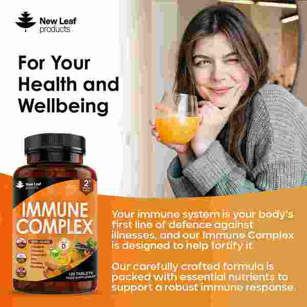 New Leaf Immune Complex + Vitamins & Minerals 120 Tablets