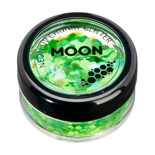 Moon Glow - Neon Uv Chunky Glitter - Green