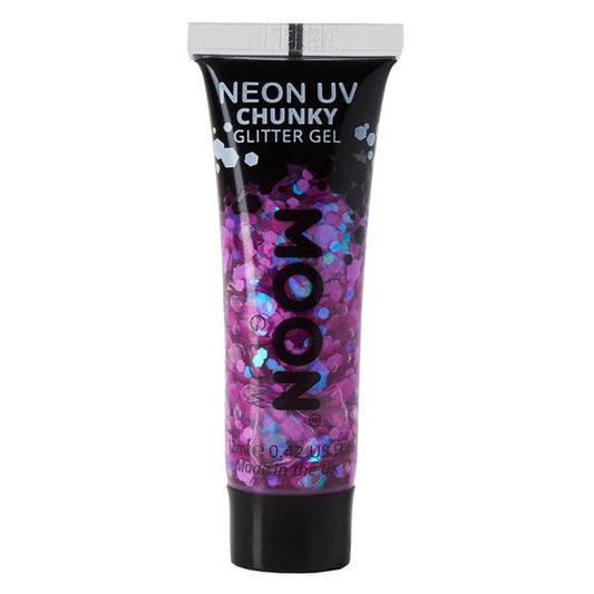 Moon Glow - Neon Uv Chunky Glitter Gel - Purple