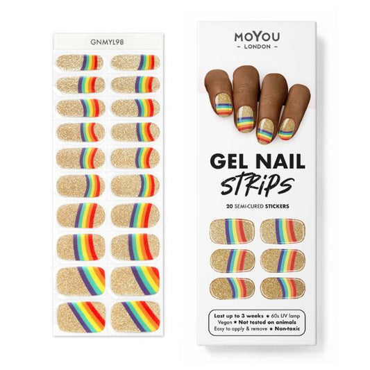 Moyou-London Gel Nail Strip - Pot Of Gold