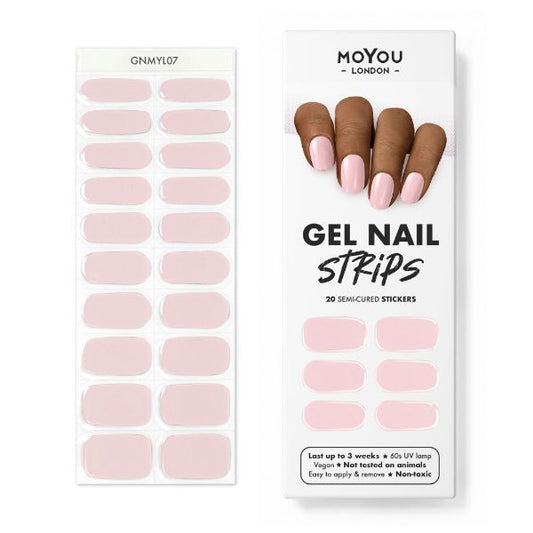 Moyou-London Gel Nail Strip- Rose Quarts