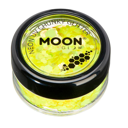Moon Glow - Neon Uv Chunky Glitter - Yellow