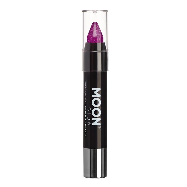 Moon Glow - Neon Uv Glitter Body Crayons - Purple