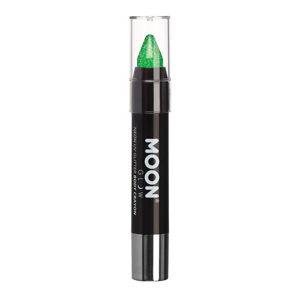 Moon Glow - Neon Uv Glitter Body Crayons - Green