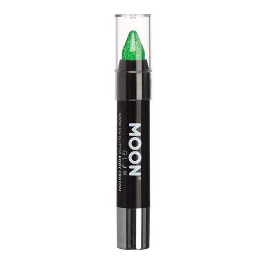 Moon Glow - Neon Uv Glitter Body Crayons - Green