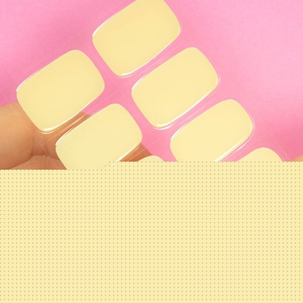 Moyou-London Gel Nail Strip - Yellow Macaroon