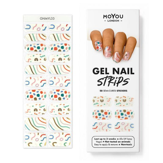 Moyou-London Gel Nail Strip - Confetti Dip