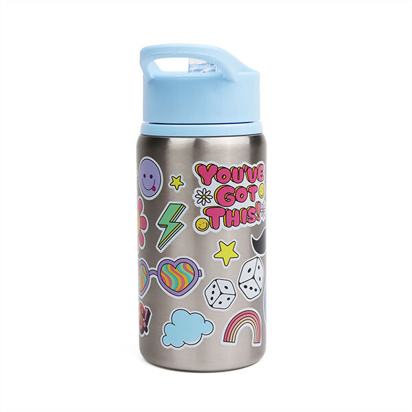 Myga Children’S Sticker Splash Metal Water Bottle