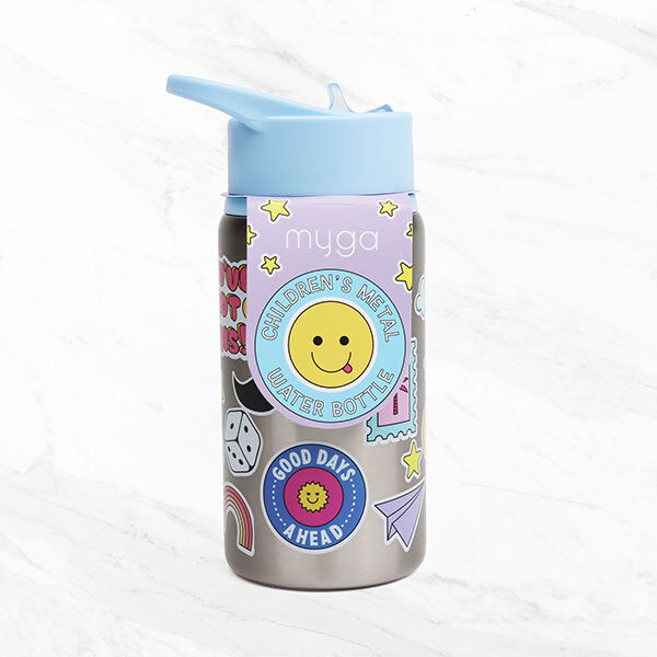 Myga Children’s Sticker Splash Metal Water Bottle
